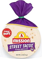 Mission Street Taco Flour Tortillas, Mini Soft Taco Size, 12 Count