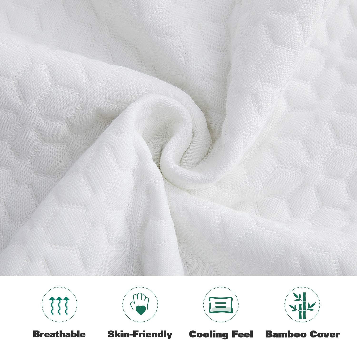 Yalamila Full Body Pillow Set for Adults, Soft Long Bed Pillow, Body Piilows Set with Pillowcase, Removable Zippered Bamboo Cover Cooling Breathable, 20x54 inch, Body Pillow Insert with Cover: Home & Kitchen