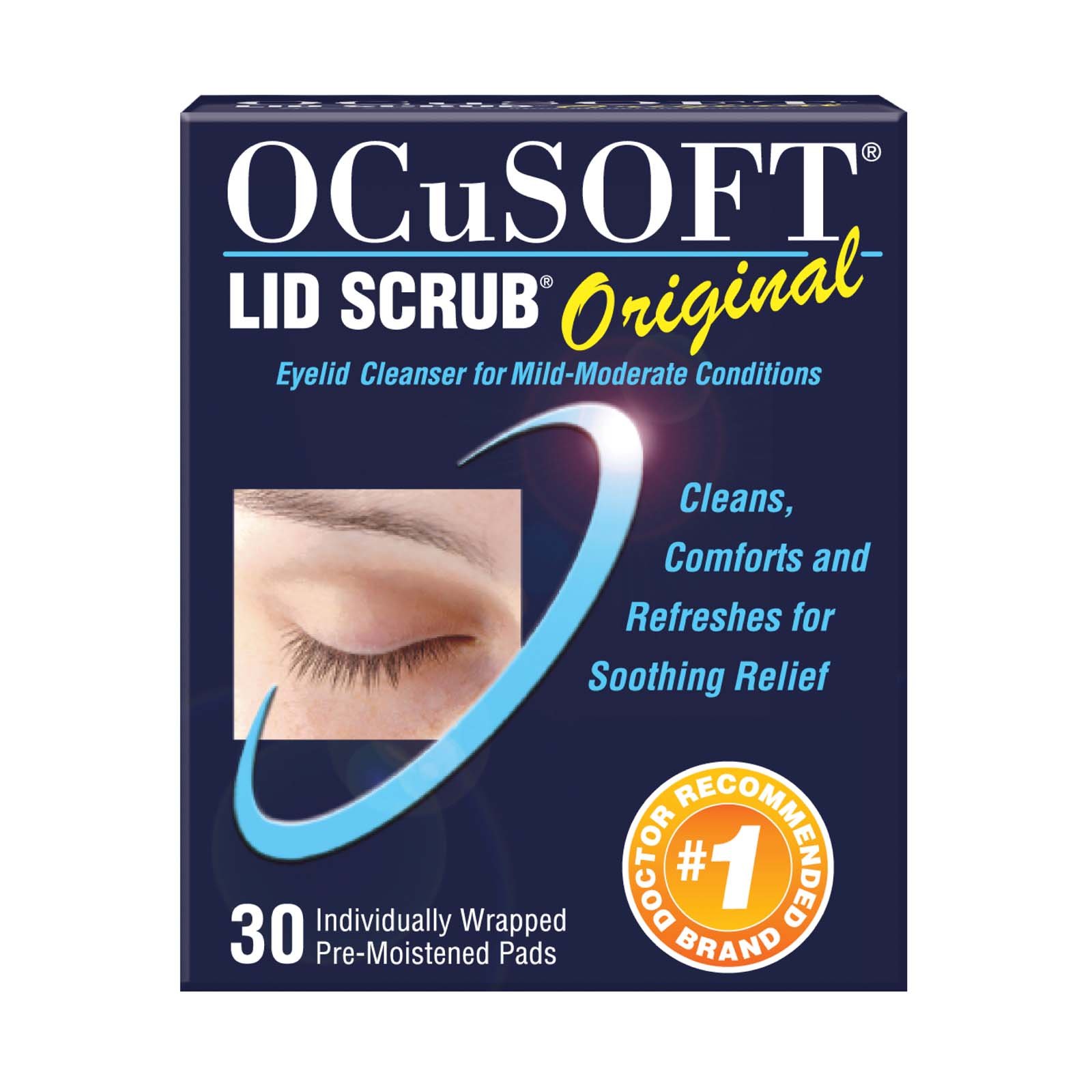 Ocusoft Lid Scrub, Pre-Moistened Pads, Original Formula, 30 Pads
