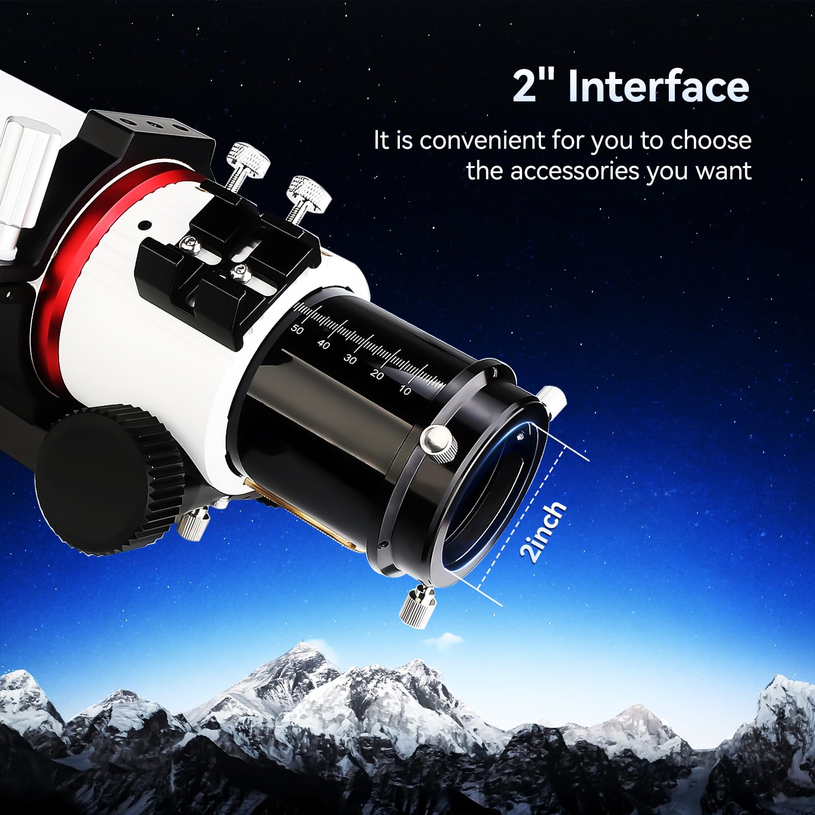SVBONY Telescopio SV550, Refractor Apocromático Triplete 80ED F6 OTA, Enfocador Rap de Micro-Reducción de 2.5, Distancia de Enfoque Trasero de 87 mm, Telescopio para Adultos de Alta Potencia, para Astrofotografía y Visual de Cielo Profundo SVBONY Telescopio SV550, Refractor Apocromático Triplete 80ED F6 OTA, Enfocador Rap de Micro-Reducción de 2.5, Distancia de Enfoque Trasero de 87 mm, Telescopio para Adultos de Alta Potencia, para Astrofotografía y Visual de Cielo Profundo