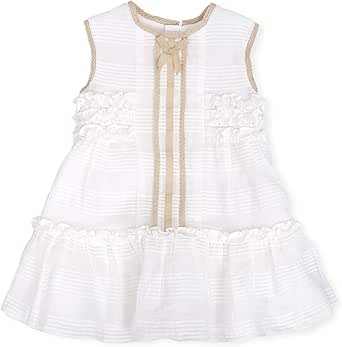 Tutto Piccolo 6248S19 Vestido Ceremonia Niña sin Mangas Algodón ...