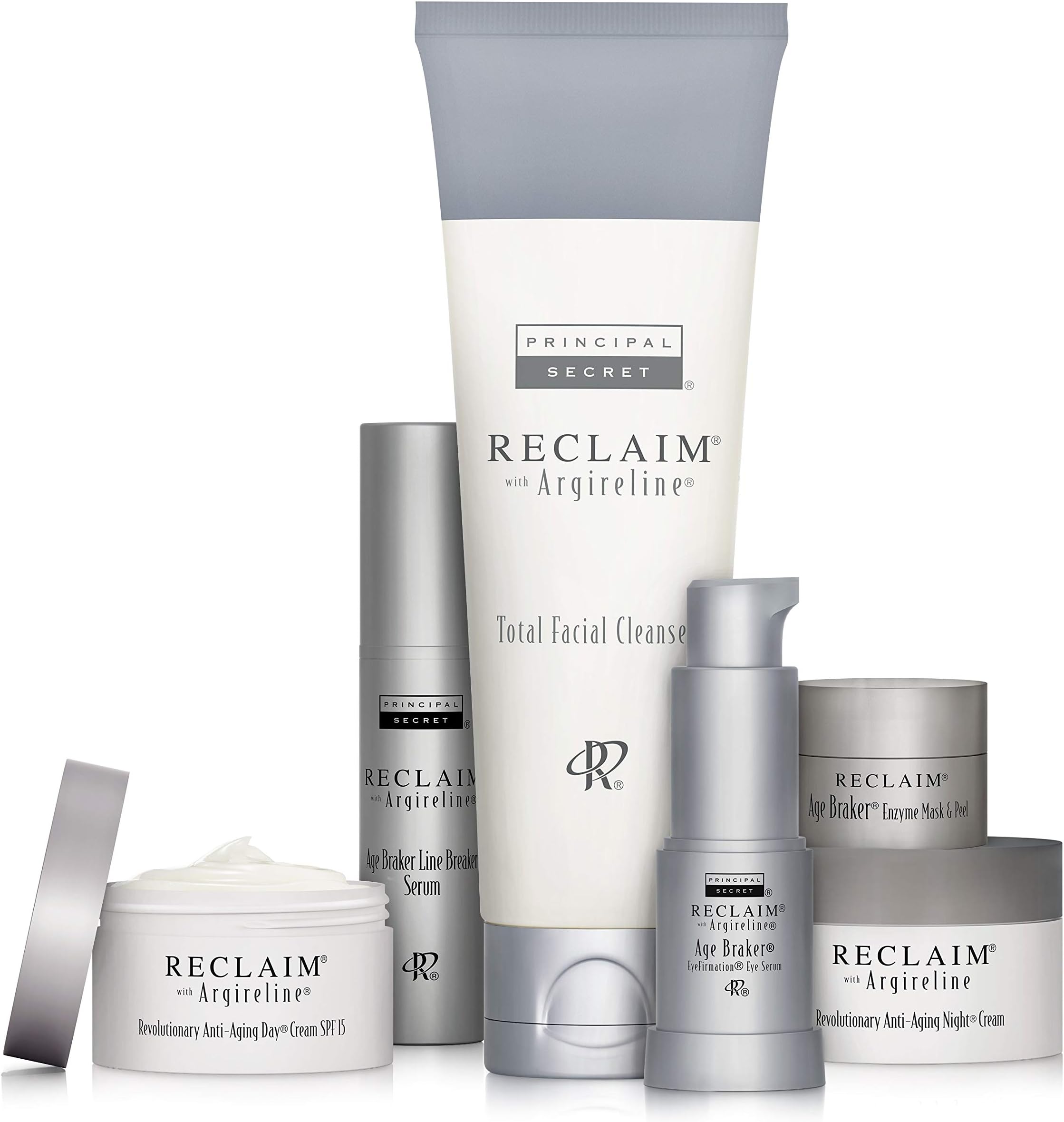 Principal Secret – Reclaim Daily Anti-Aging Essentials Kit Skincare System with Argireline – 6 Piece