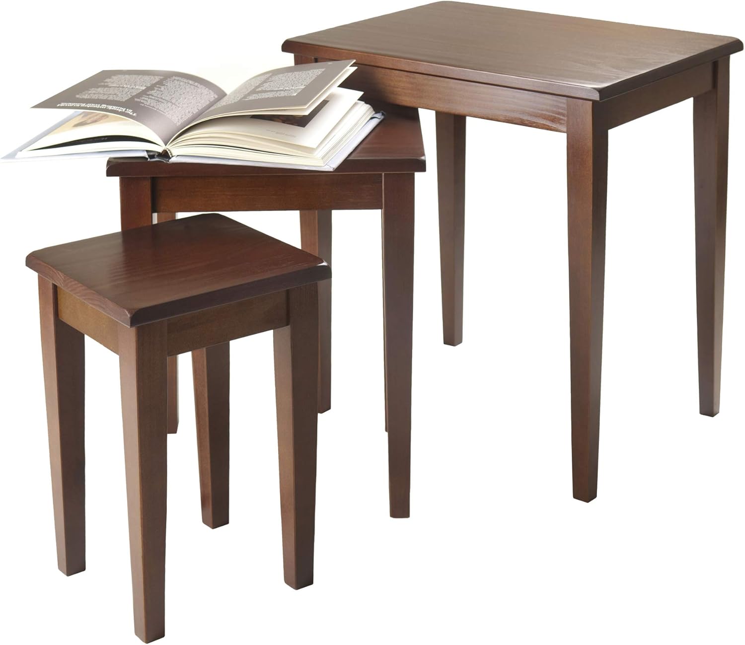 Winsome Wood Regalia Accent Table, Walnut: Furniture & Decor