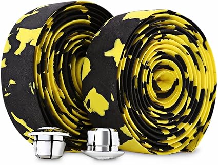 black and yellow bar tape