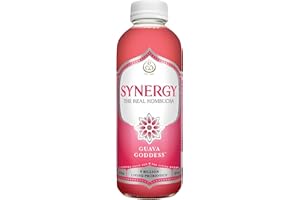 SYNERGY The Real Kombucha - Guava Goddess - 16 fl oz Bottle - Raw Probiotic Drink for Gut Health and Immune Support