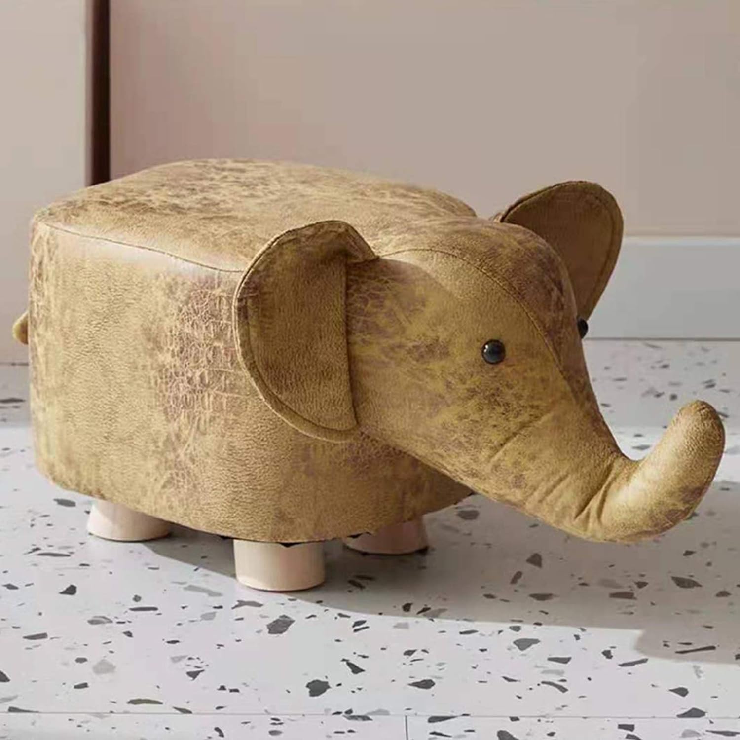 Animal Footstools Children Cartoon Stool, Solid Wood