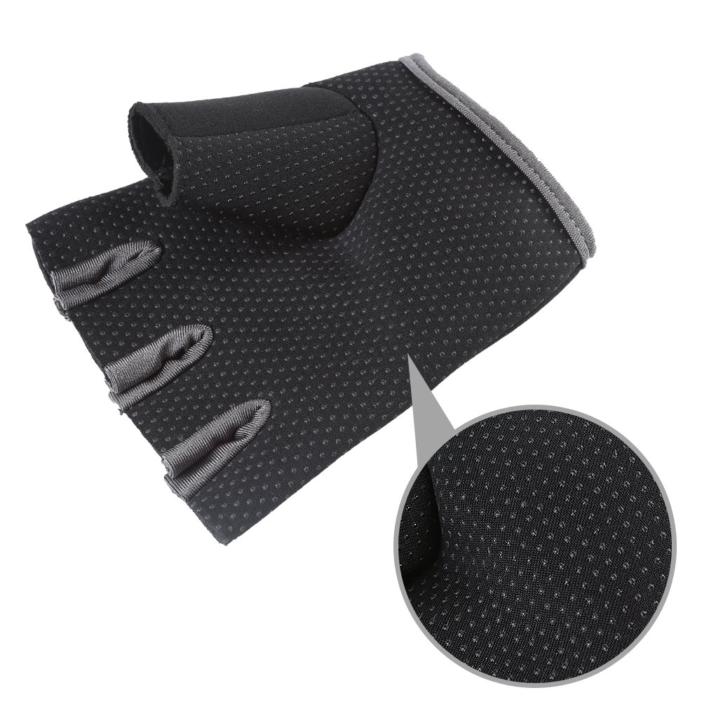 DOB AOLIKES Gym Gloves, Fitness Exercise Workout Weight Lifting Sport Gloves, Pair, Black