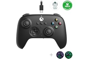 8Bitdo Ultimate Wired Controller for Xbox Series X|S, Xbox One and Windows, Hall Effect Joystick Update, PC Gaming Gamepad wi
