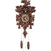 Cuckoopro Handmade Wooden Cuckoo Clock, Quartz Wall Clock, Gift for Family