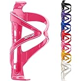 JETCAT Bike Water Bottle Holder – Bike Cup Holder & Bike Water Bottle Cage for Bicycle, MTB, Mountain, Gravel, Road, eBike | Adult/Kids, Carbon Fiber Biking Accessories Pink