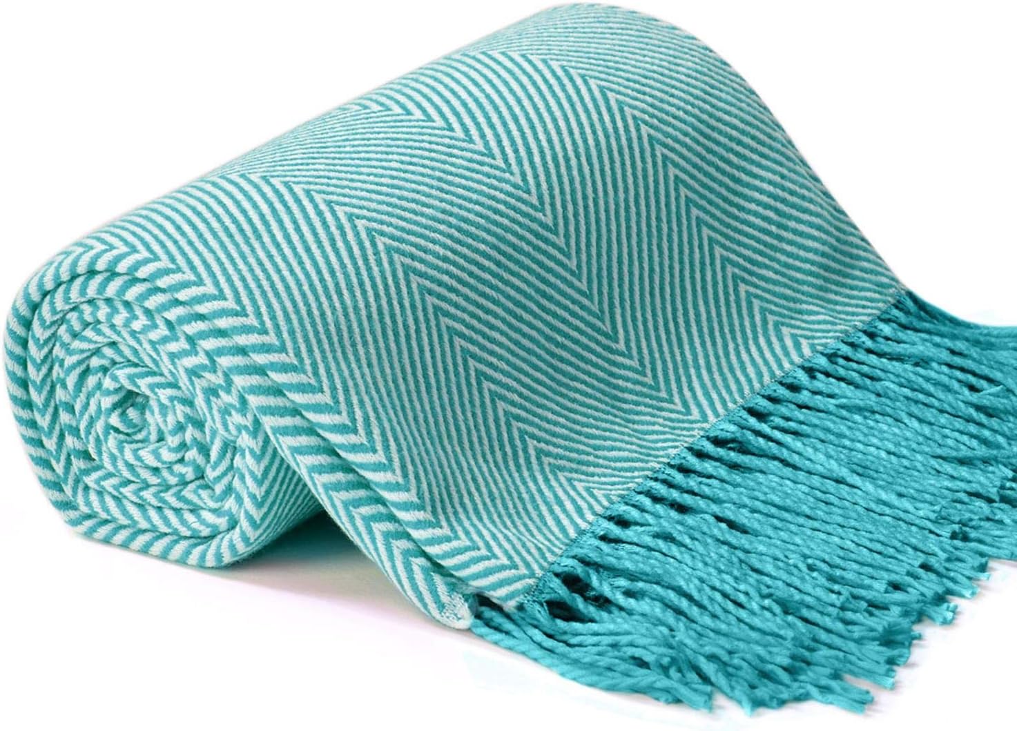 VEEYOO Sofa Throw Blanket Solid Soft Couch Throws Decorative Knitted