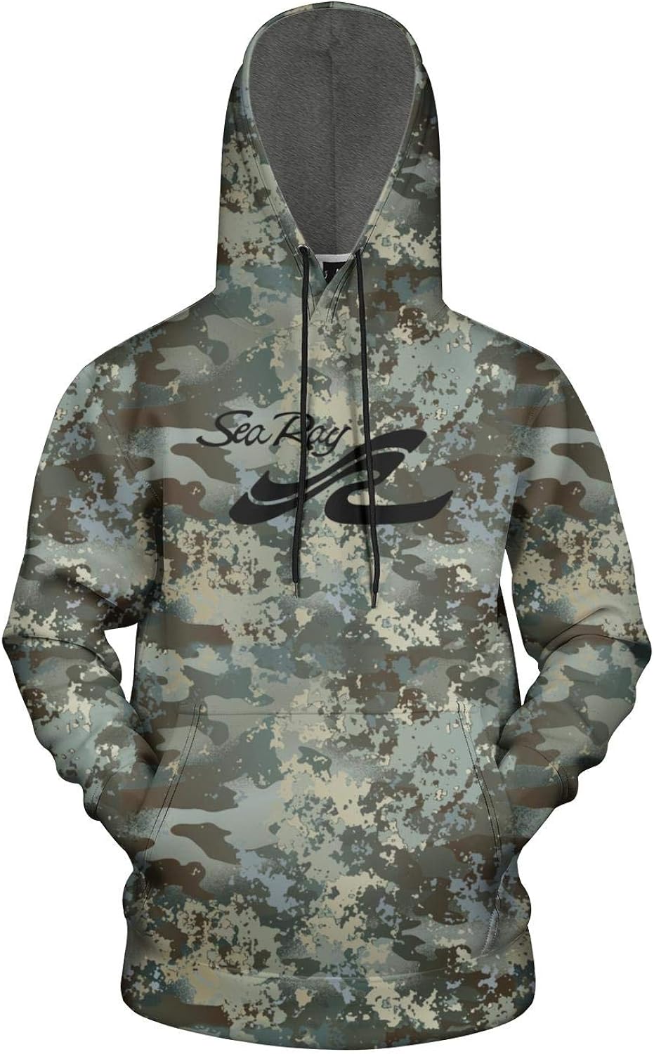 Men's Sweatshirt Camouflage Fashion Pullover Hoodie with Pocket 3D Printing