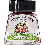 Winsor & Newton Drawing Ink, 14ml Bottle, Scarlet