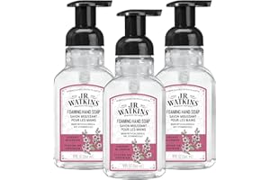 J.R. Watkins Foaming Hand Soap with Pump Dispenser, Moisturizing Foam Hand Wash, Alcohol-Free, Cruelty-Free, Cherry Blossom, 