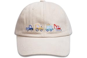 EDCYF Kids Boys Girls Embroidered Baseball Caps Baby Sun hat Toddler Dinosaur Trucker Hats Summer Hats（3-8years