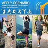 AVIDDA Knee Support 2 Pack Open Patella with 3 Straps Grey view 5