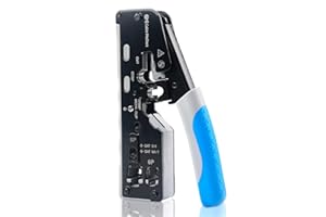 Cable Matters All-In-One Modular Ethernet Crimping Tool Cat 8 (Cat5 Cat6 Cat7 Cat8 Crimping Tool) for Shielded Pass-Through Connectors