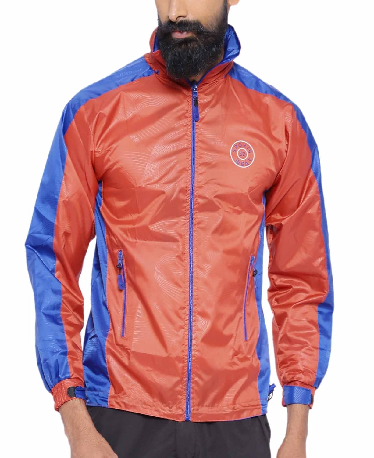 SPORTS 52 WEAR Mens Polyester Rain Jackets S52W146260 Orange Amazon