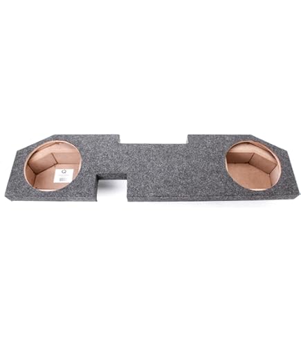 NVX Custom Dual 12" Sealed Subwoofer Box For 2002-2018 Ram Quad/Crew Cab - Down-Firing, 3/4" MDF