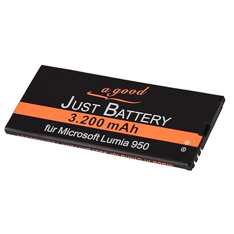 JuBaTec original Akku für Microsoft Lumia 950 Dual SIM BV-T5E Batterie Accu Nokia