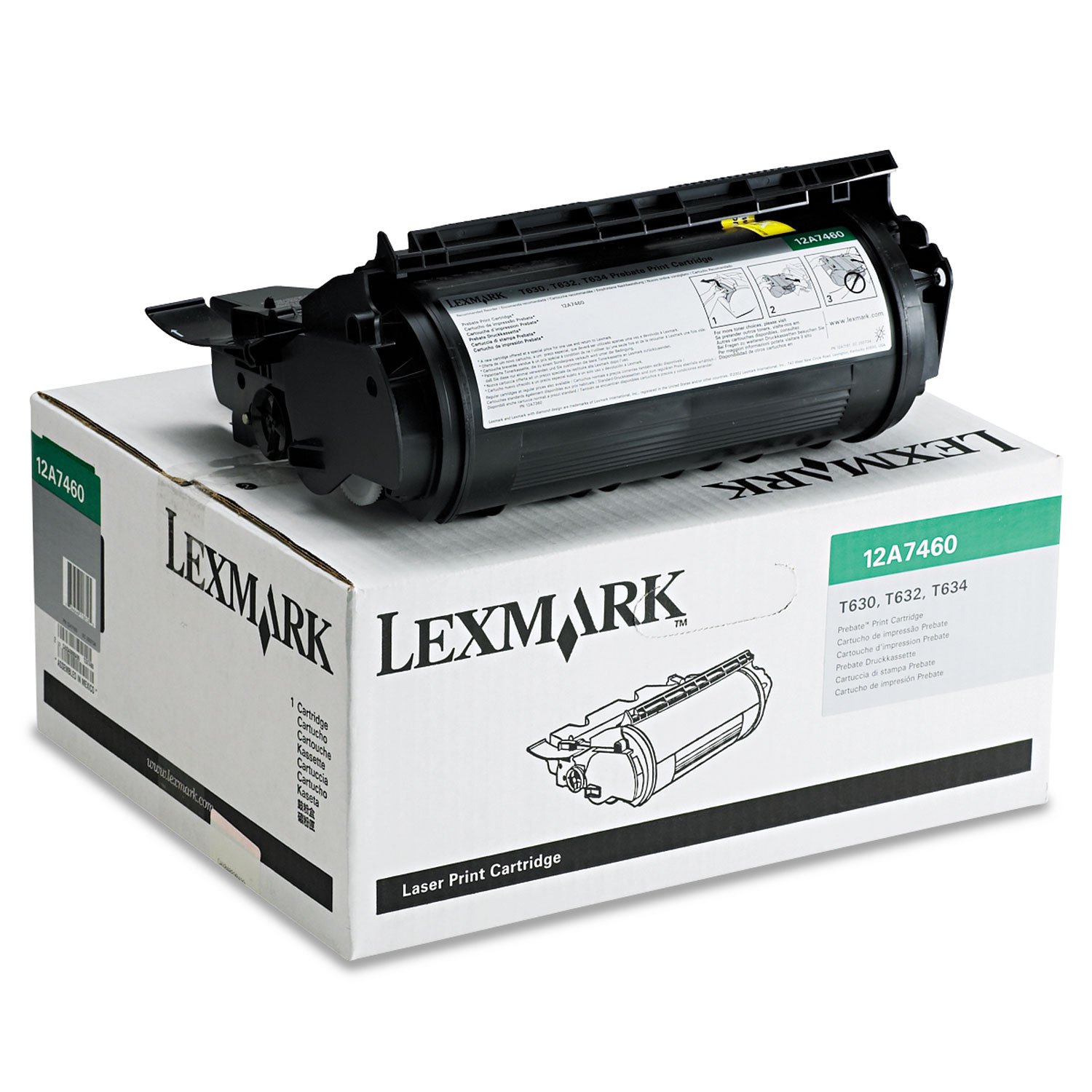 Lexmark Black Laser Toner Cartridge T630 T630N VE T632 T632N T632DTN T632DTNF T632TN T634 T634TN T634N T634DTN T634DTNF 12A7460