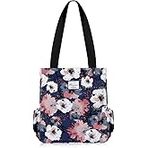 KAMO Floral Tote Bag - Waterproof Lightweight Handbags Travel Shoulder Bag for Hiking Yoga Gym Swimming Travel Beach