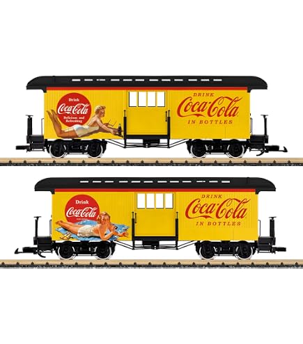 Amazon.com: LGB Coca-Cola Baggage Car - Train Car - Red - Coca