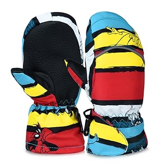Vbiger Kinder handschuhe ski Handschuhe Warm Winter Handschuhe Anti-Rutsch Sport handschuhe Camo Windproof Skatinghandschuhe 