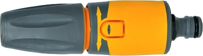 Hozelock Hose Nozzle Plus Grey Yellow Adjustable Spray with Connector