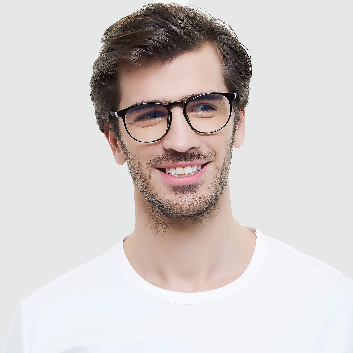 FEIYOLD Blue Light Blocking Glasses Women/Men,Retro Round Anti Eyestrain Computer Gaming Glasses(2Pack): Computers & Accessories