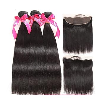 Amazon Com 4pcs Lotdeep Curly Hair 3 Bundles With Closure Non