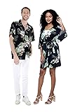 Matchable Couple Hawaiian Luau Shirt or Kimono in
