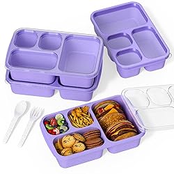 Bento Box for Adults and Snack Containers Set of 4