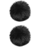 LEFXMOPHY 2-Pack Black Windscreen for Hollyland Lark M2 Wind Screen Furry Deadcat Cover