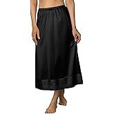 Velrose Plus Size Snip-It Crochet Edge Half Slip (6419), Black