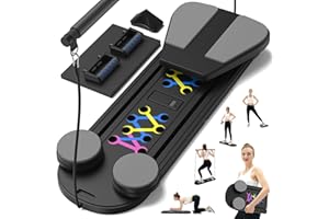 FETUSI Pilates Board,Foldable Pilates Reformer Sets with Timer,Multifunctional Abdominal Pilates Board for Home Workout Equipment,Portable Ab Board Trainer Pilates Exercise Machine, Pilates Board for Women