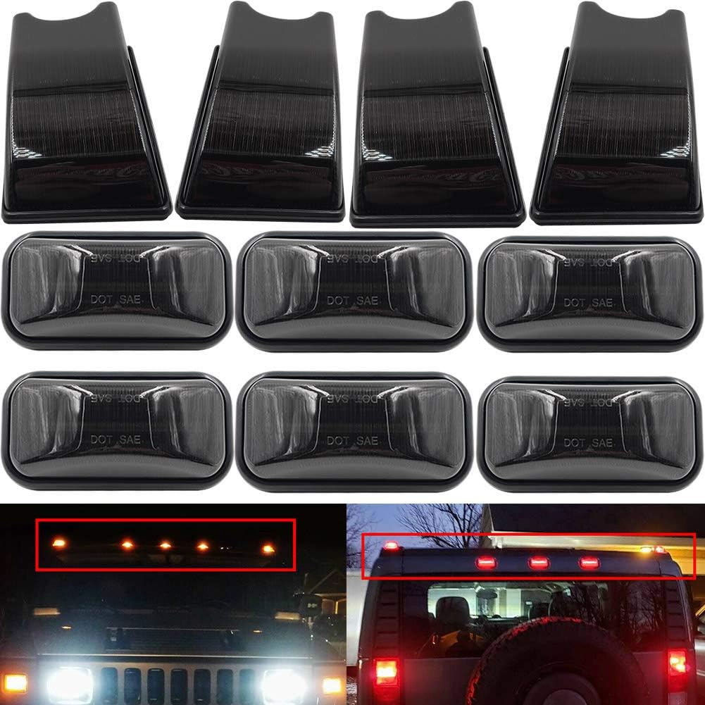 H2 / H2 SUT LED Cab Roof Smoke Lens Light Kits For 20032009 Hummer H2