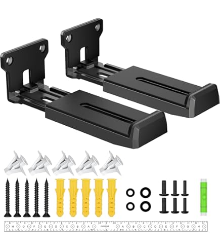 Support Mural Pour Enceinte IKEA SYMFONISK - Noir, 12 Pouces (30 Cm), Neuf, Pour étagère Ou Mur