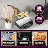 Andrew James Deep Fill 4 Slice Toasted Sandwich Maker 900W view 3