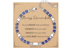 AryaHozel Gifts for Teen Girls - Tiny Gemstone Bracelets Teenage Teen Girl Gifts Trendy Stuff with Always Remember Inspirational Card
