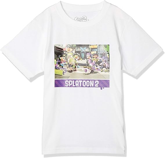Amazon スプラトゥーン Tシャツ Kids 半袖 コットン スプラトゥーン2 ハイカラスクエア Tシャツ カットソー 通販