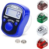 CINCY Clicker Counter with LED for Day &amp; Night Use - Instant Reset, Accurate &amp; Quiet, Long Battery Life - for People, Laps, Pitch, Golf, Baseball, Fish Counting, for Prayer, Everyday Prayer &ndash; 1 Pack
