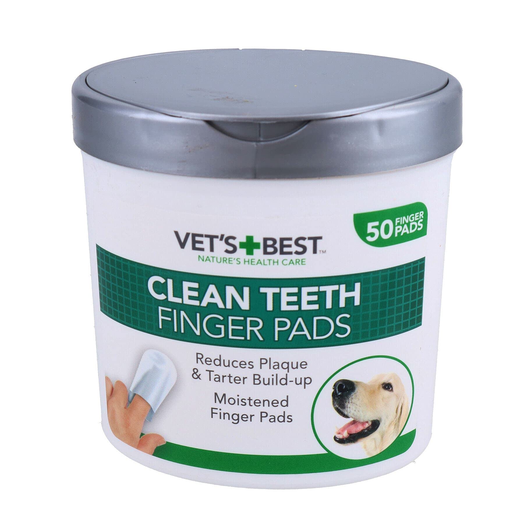 AB Tools 50PK Dog Pet Teeth Tooth Cleaning Finger Pads Wipes Plaque Tartar Remover