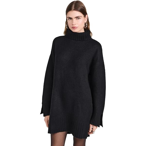 Line & Dot Women's Cecily Sweater Dress, Brown Multi, L at Amazon Women's  Clothing store