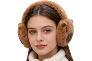 Winter Ear Muffs | Foldable Plush Capybara - Plush Capybara Earmuffs for Kids | for Cold Weather Protection Outdoor Camping H