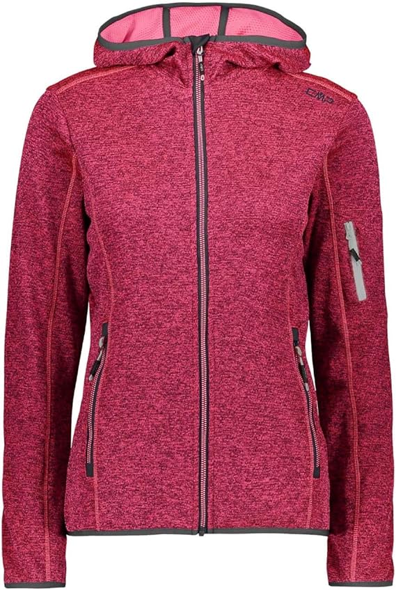 CMP Women's Lightweight Fleece Jacket With Knitted Hood jacket Amazon