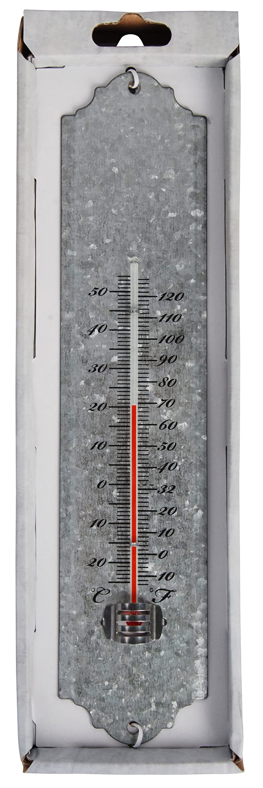 Fallen Fruits 30 cm Old Zinc Thermometer