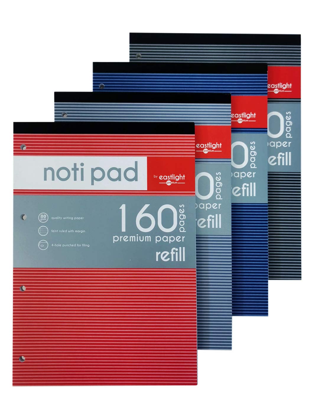 Eastlight Notipad A4 Topbound Refill Pad 160 Pages 80gsm - (Pack of 4)
