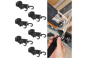 Vincreem 6 Pcs Christmas Garage Door Banner Elastic Clamps Thanksgiving Garage Door Cover Backdrop Installation Kit 23.62 Inch Large Banner Cover Hanging Hook Tool Clip for Xmas Home Party Decorations