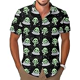 Tropical Bird Men's Hawaiian Shirt, Funny Bird Print Short Sleeve Button Shirt, Summer Gifts, Birthday Gifts